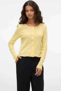 Isa O-Neck Cardigan - Anise Flower