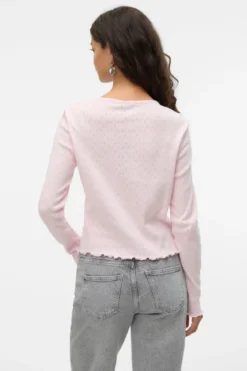 Isa O-Neck Cardigan - Pink A-Boo