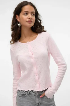 Isa O-Neck Cardigan - Pink A-Boo