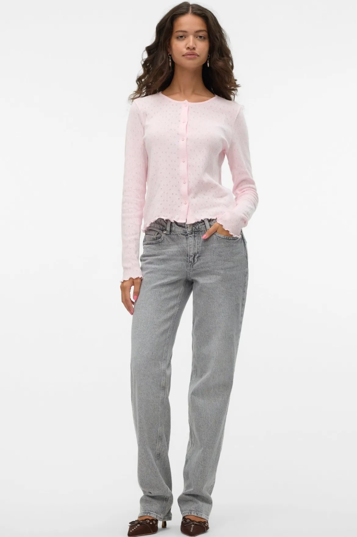 Isa O-Neck Cardigan - Pink A-Boo