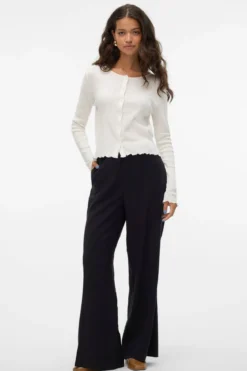 Isa O-Neck Cardigan - Snow White