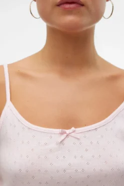 Isa Singlet Top - Pink A-Boo