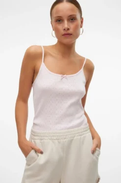 Isa Singlet Top - Pink A-Boo