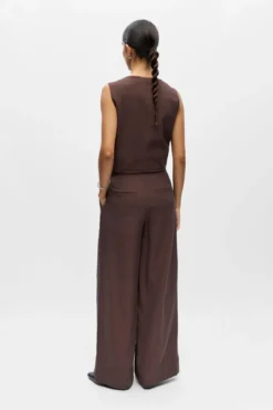Isla Wide Pants - Brun