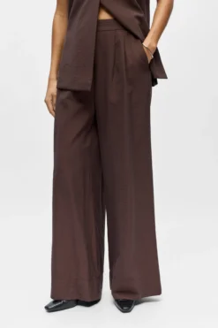 Isla Wide Pants - Brun