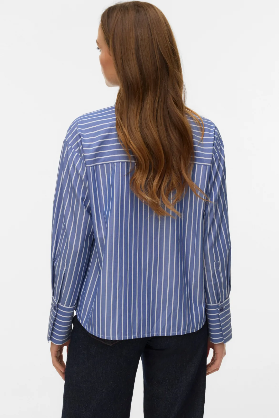 Islunn Sløjfe Skjorte - Mørk Denim Snow White