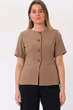 Isolde Blazer - Lysbrun