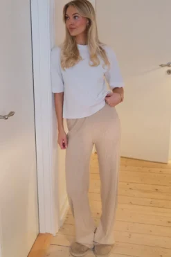 Ivy Knit Pants - Beige