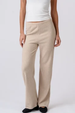 Ivy Knit Pants - Beige