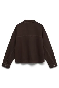 Jamie Denim Shacket - Chocolate Tort-Washed