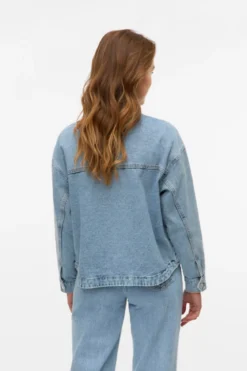 Jamie Denim Shacket - Lys Blå Denim