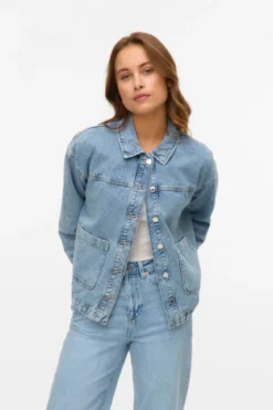 Jamie Denim Shacket - Lys Blå Denim