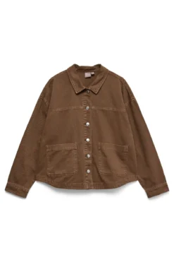 Jamie Denim Shacket Mix - Cocoa Brown: Vasket