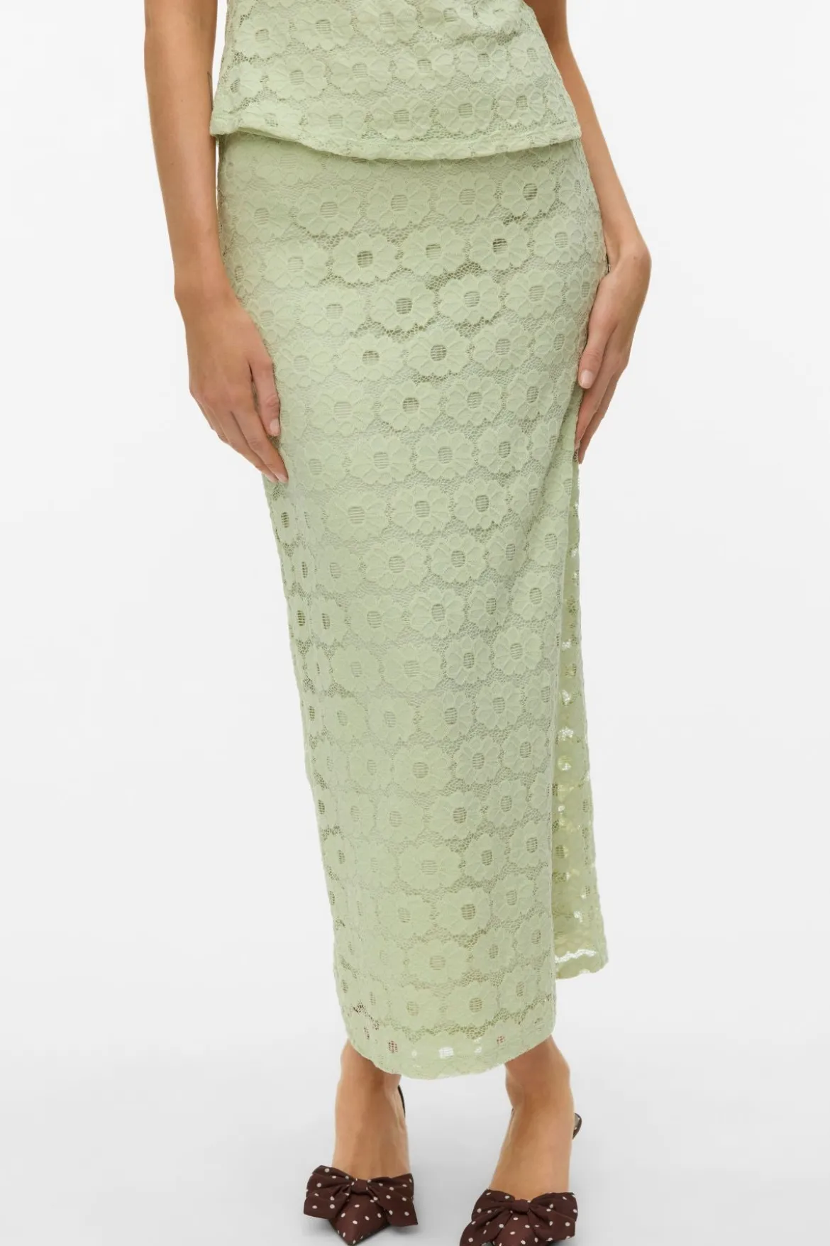 Janelle Ankel Nederdel - Fog Green