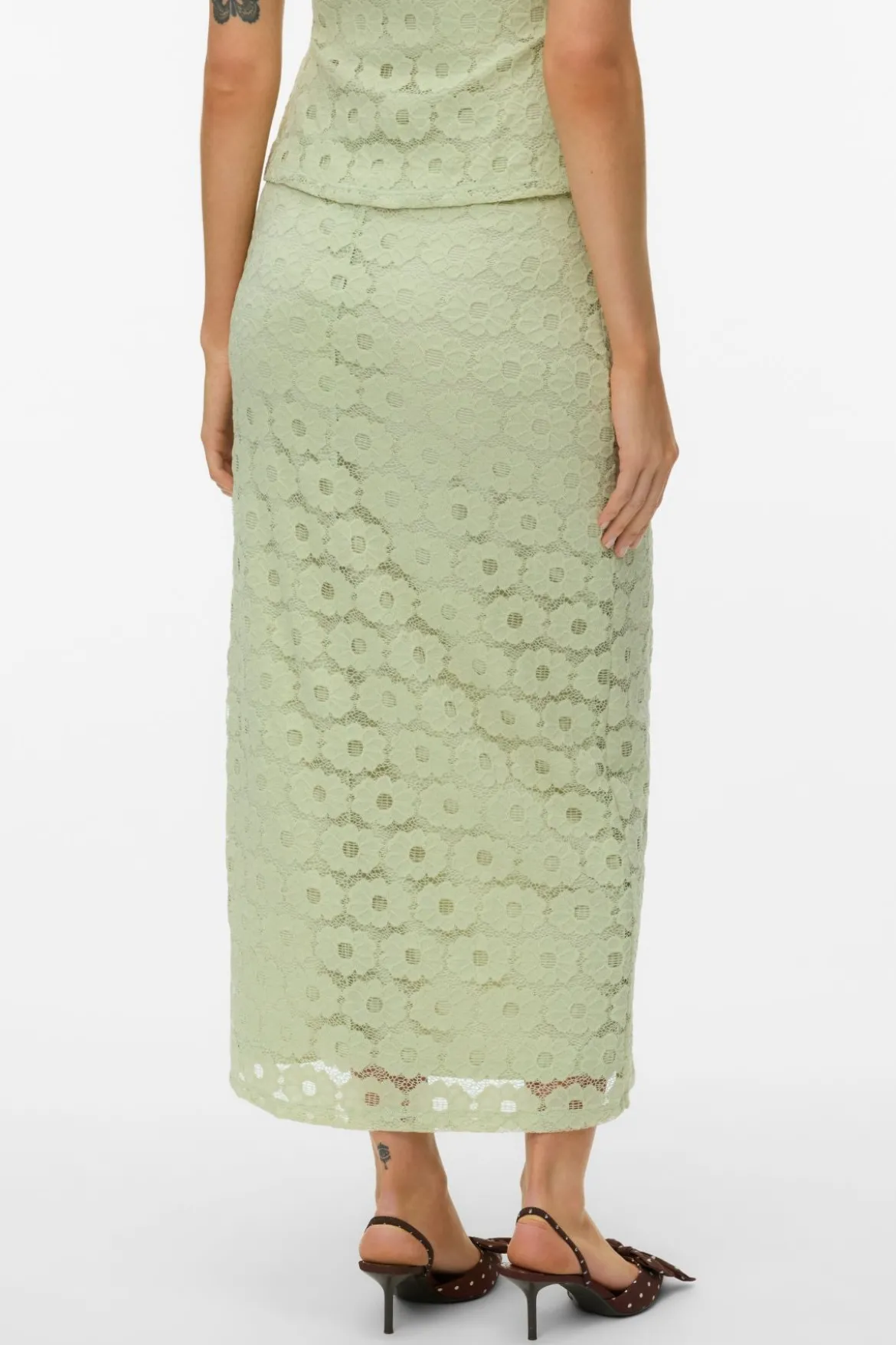 Janelle Ankel Nederdel - Fog Green