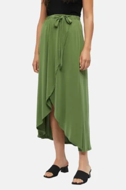 Jannie Maxi Skirt - Vineyard Green