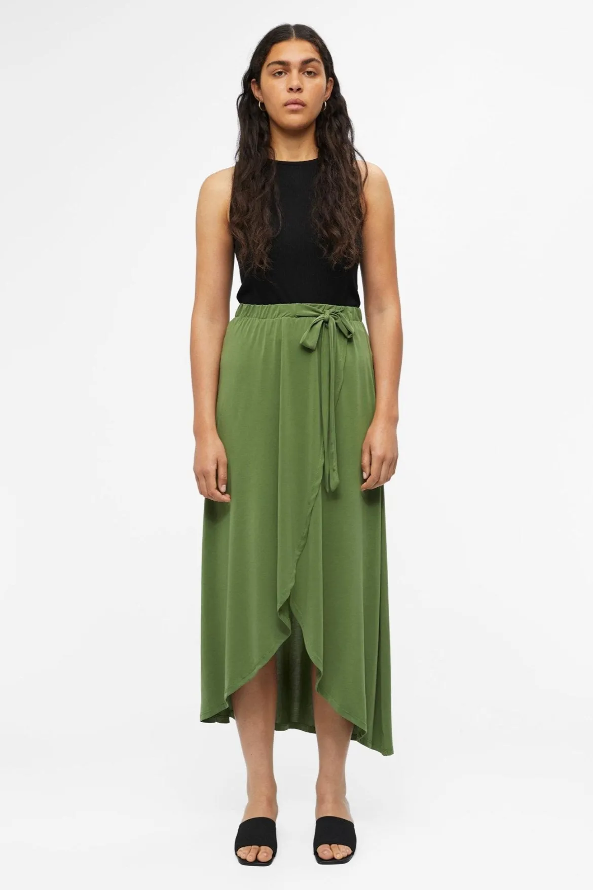 Jannie Maxi Skirt - Vineyard Green