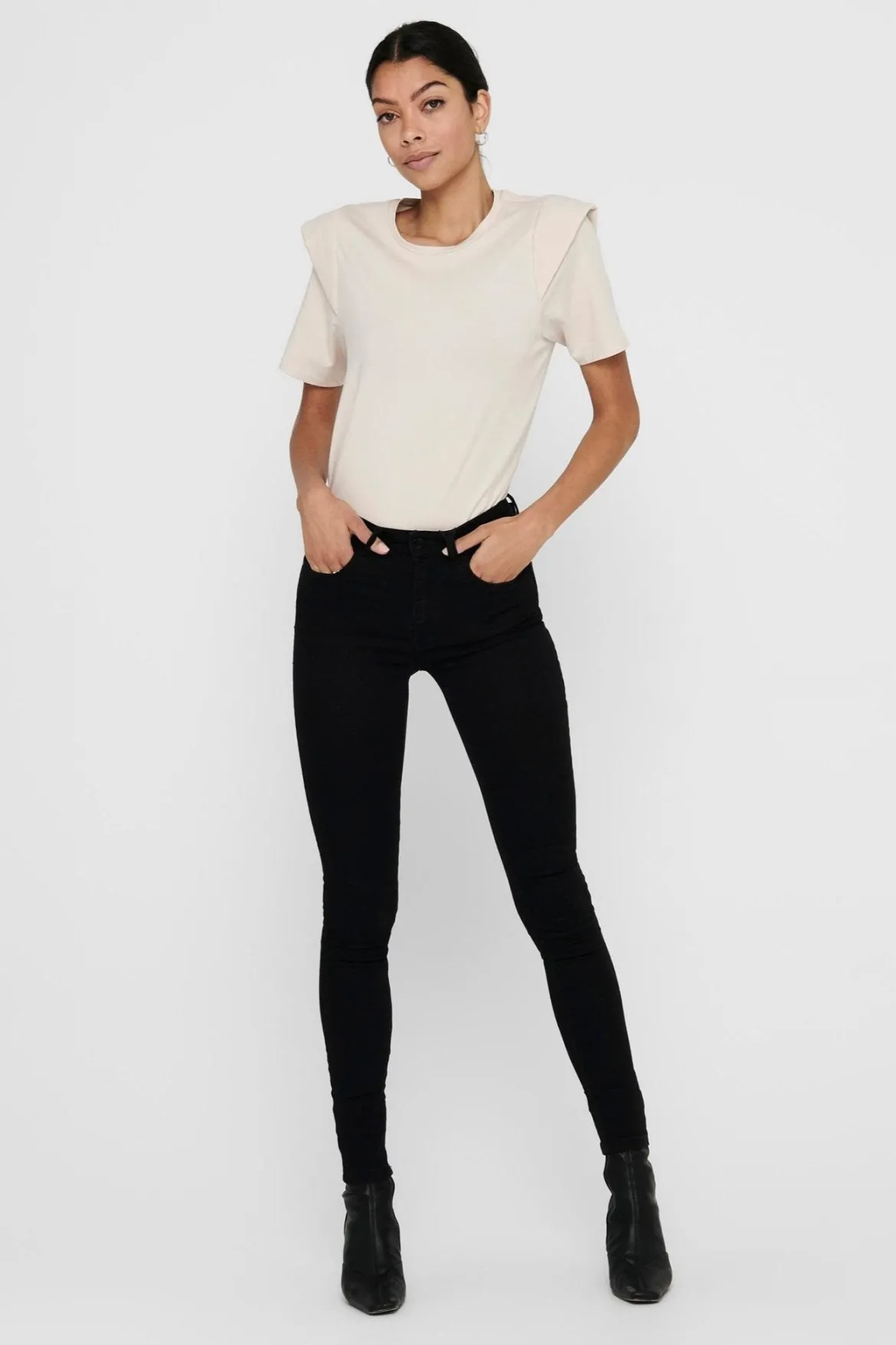 Jeans JDY - Sort (high waist)