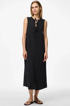 Jenna Tie Dress - Sort