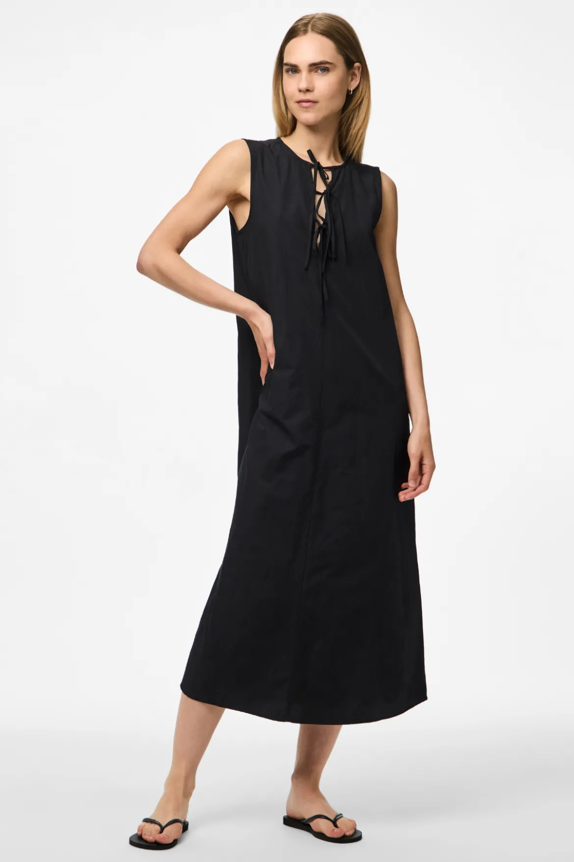 Jenna Tie Dress - Sort