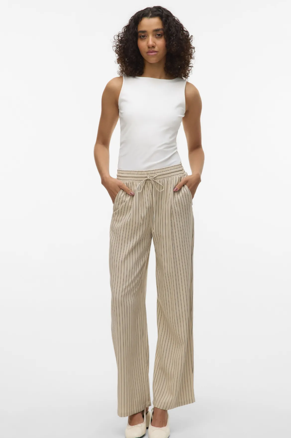 Jesmilo Wide Pants - Silver Lining