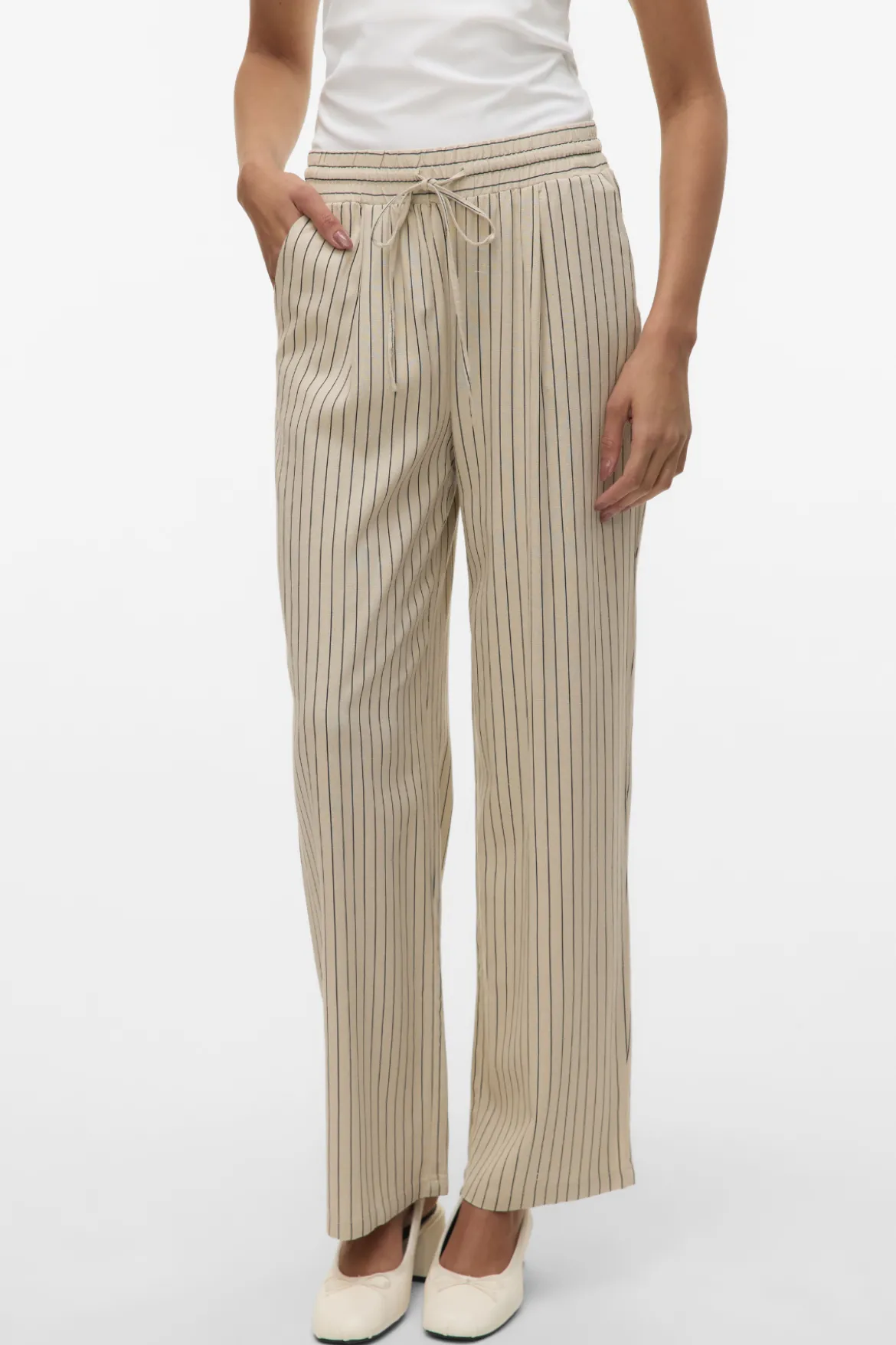 Jesmilo Wide Pants - Silver Lining