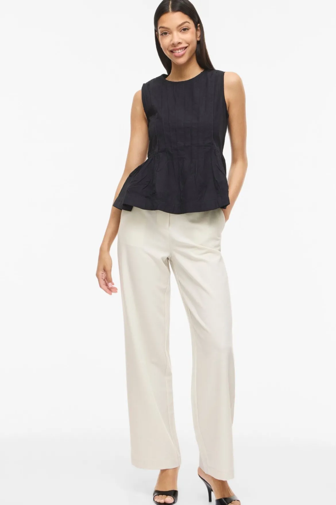Jimba O-Neck Top - Black Beauty