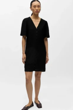 Jolly Tie Short Dress - Sort
