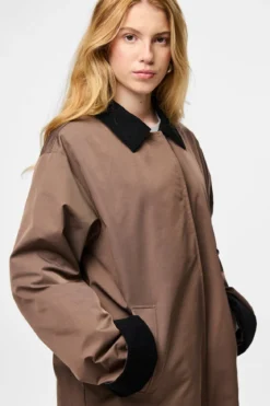 Jorma Long Light Jacket - Coffee Quartz Black