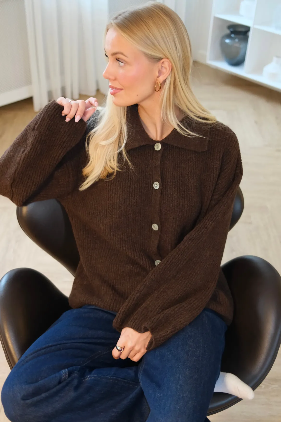 Josie Polo Strik - Brun