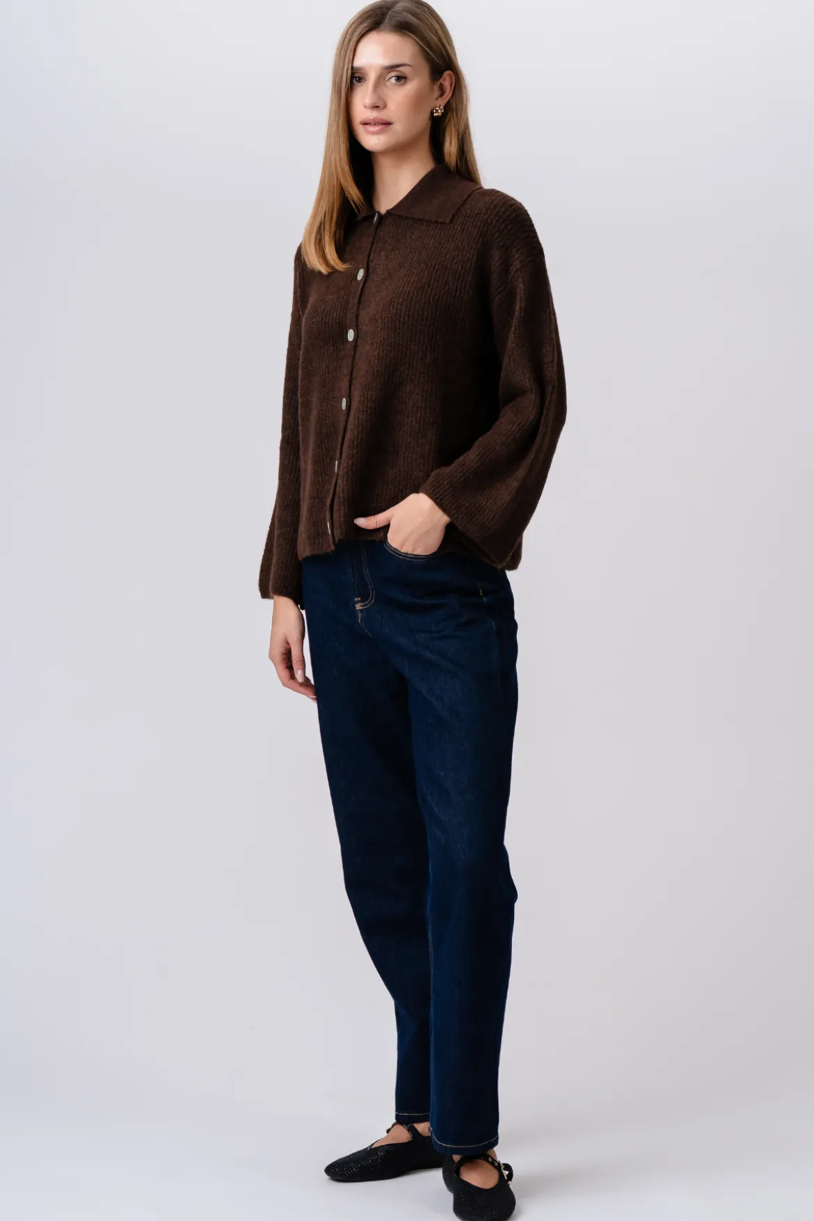 Josie Polo Strik - Brun