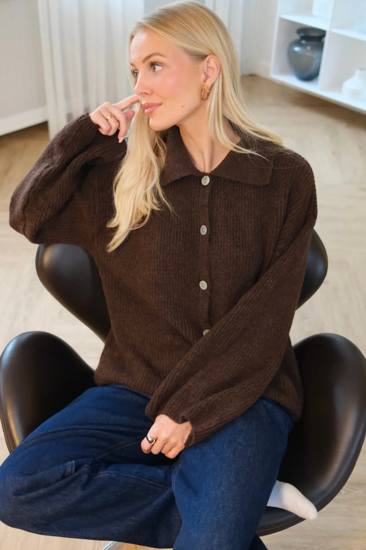Josie Polo Strik - Brun