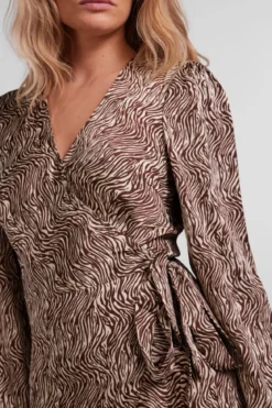 Juliet Wrap Kjole - Chicory Coffee
