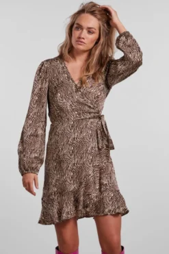Juliet Wrap Kjole - Chicory Coffee