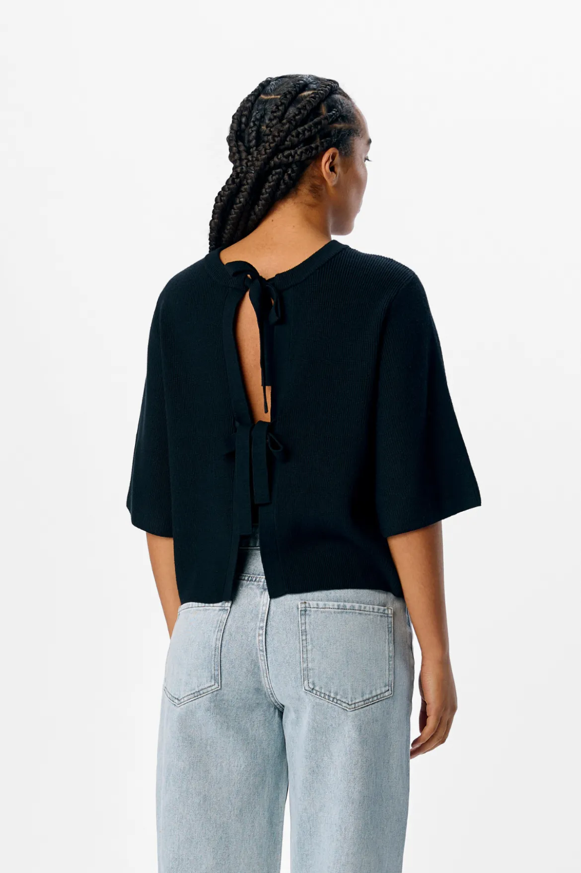 Julla Parvi 2/4 Strik Cardigan - Sort