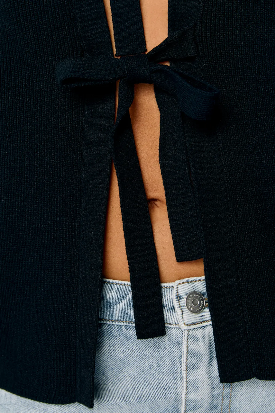 Julla Parvi 2/4 Strik Cardigan - Sort