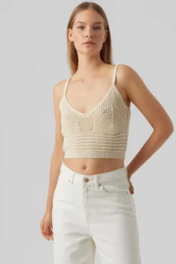 Justine Cropped Top - Birch