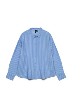 Kaja Ls Shirt - Vista Blue Sandra