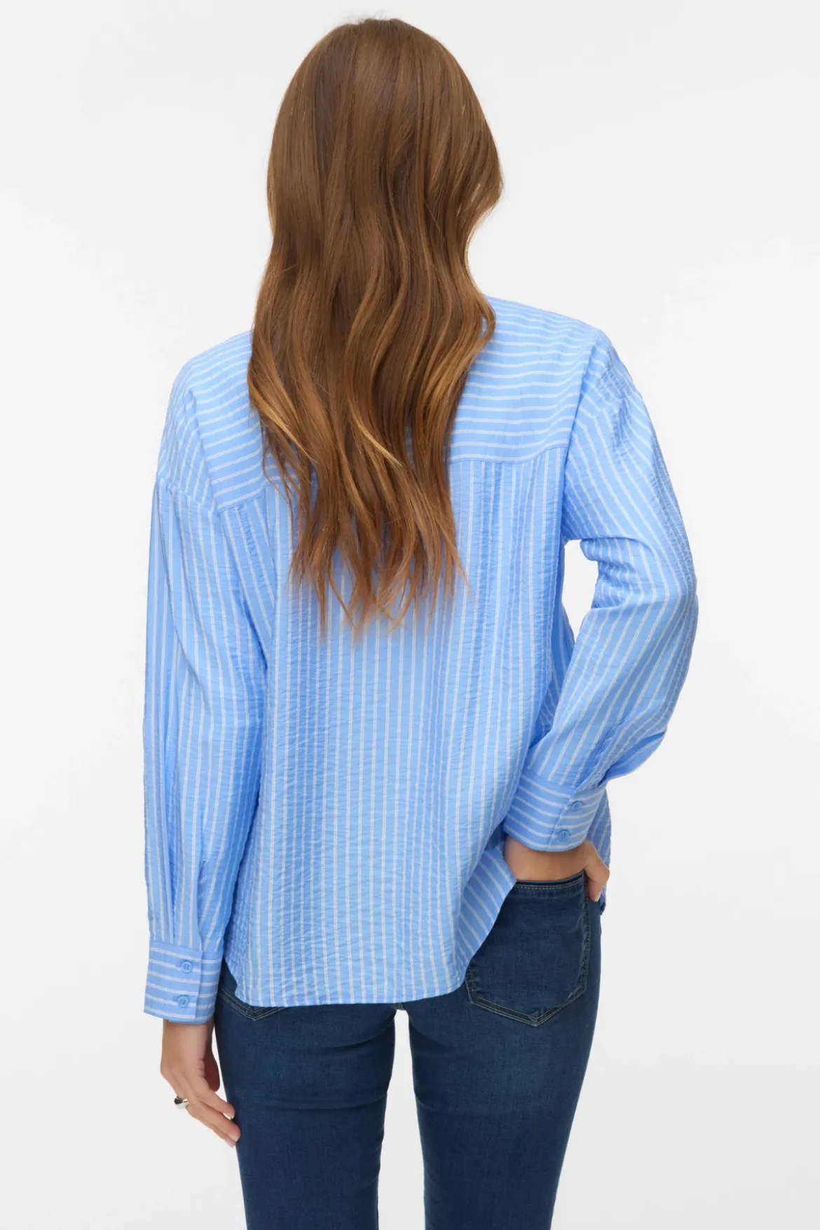 Kaja Ls Shirt - Vista Blue Sandra