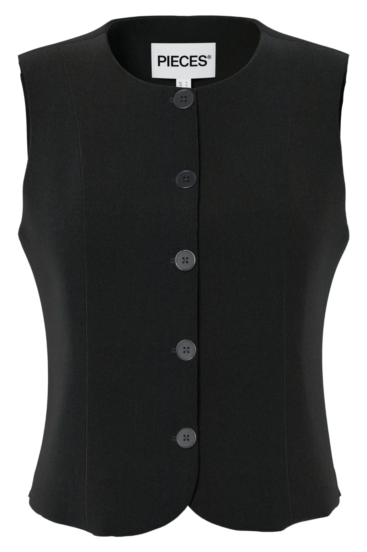 Kamil Fitted Vest - Sort
