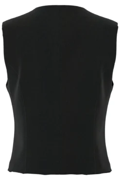 Kamil Fitted Vest - Sort
