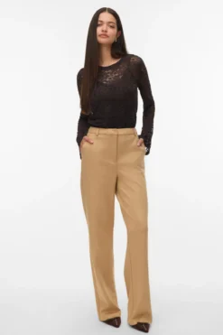 Kanya O-Neck Short Top - Chocolate Torte