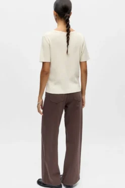 Kelly Re V-hals Cardigan - Birch - TEESHOPPEN