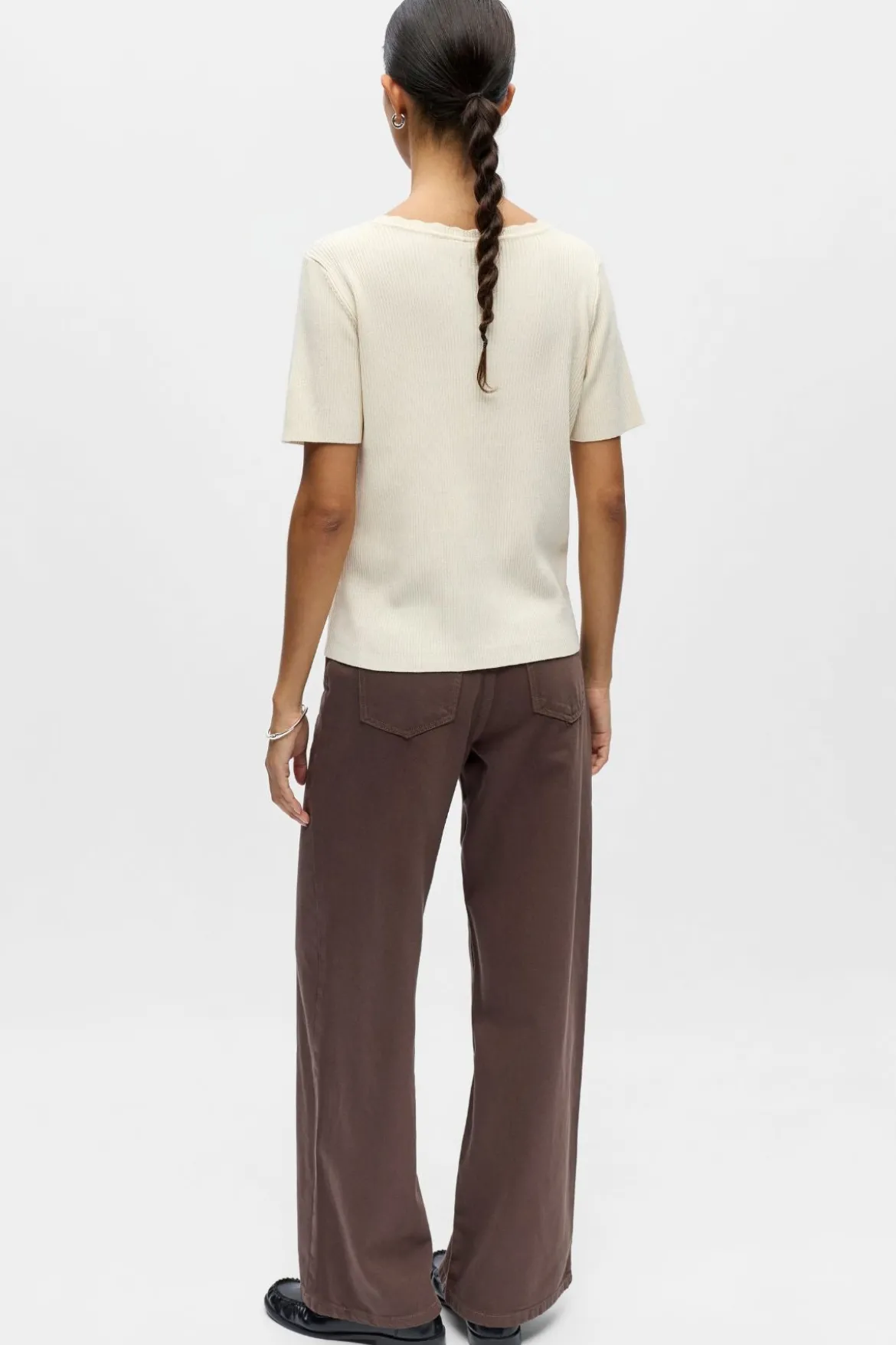 Kelly Re V-hals Cardigan - Birch - TEESHOPPEN