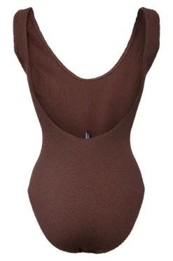 Kenna Crepe Badedragt - Deep Mahogany