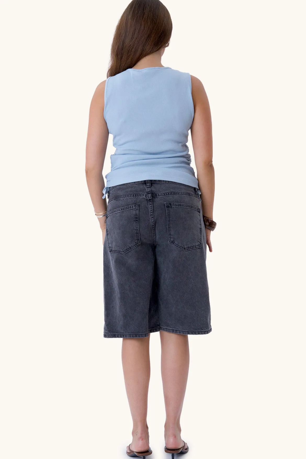 Kennedy O-Neck Top - Cashmere Blue