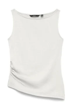 Kira Boat-Neck Top - Snow White