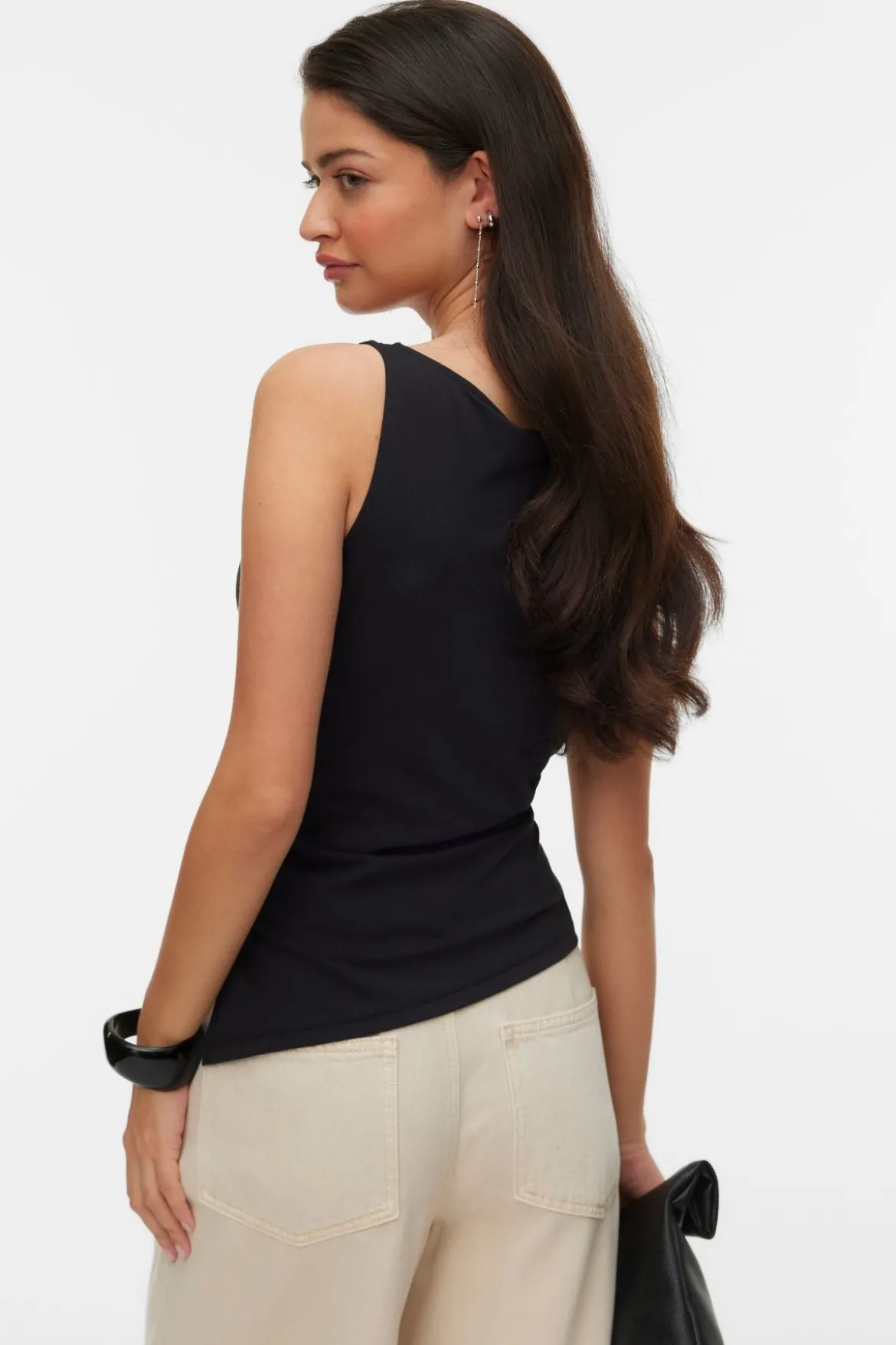 Kira Boat-Neck Top - Sort