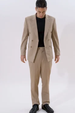 Klassisk Blazer - Beige Melange