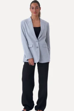 Klassisk fit Blazer - Lysegrå